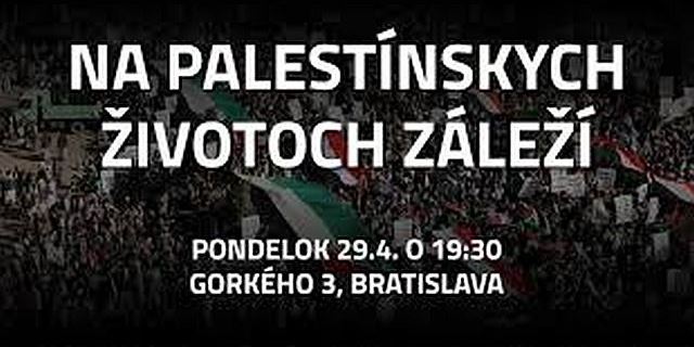 protest palestína 29. 4.24